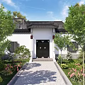 Luxurious Detached Villa With Landscaped Garden Outdoor Terrace And Tree Surrounded Greenery