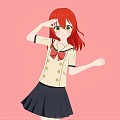 Girl Girl Anime Female Cartoon Female 3d model