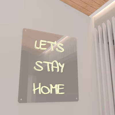 modern fluorescent lamp 3d model