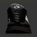 ECCO Black Casual Sneakers With White Logo And Brown Sole Design