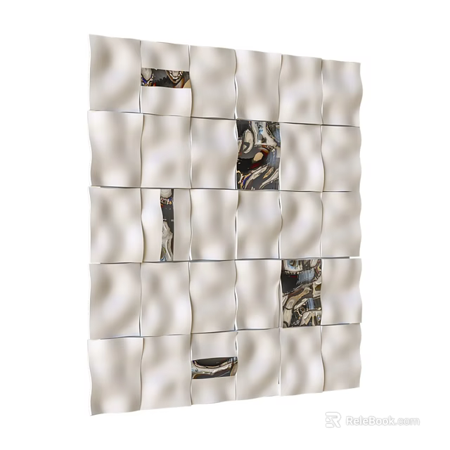 Interwoven Picture Frames Creative Wall Decor With Artistic Pattern Design 3d model 