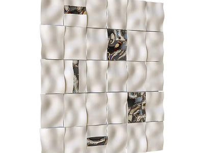 Interwoven Picture Frames Creative Wall Decor With Artistic Pattern Design 3d model
