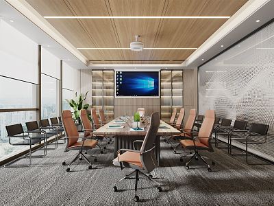 Modern Conference Room 3d model