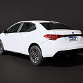 White Modern Sedan Car Exterior Design Featuring Sleek Body And Alloy Wheels