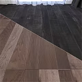 Wooden Flooring Design With Mixed Dark And Light Brown Textured Planks