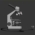 High Precision Laboratory Microscope With Adjustable Stage For Scientific Research And Education 3d model