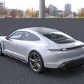 Hyundai sports car Porsche Electric sports car 3d model