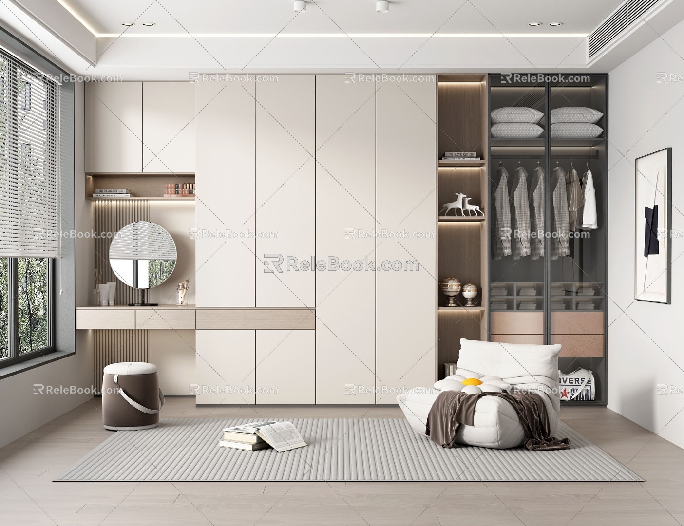 Modern Cloakroom 3d model