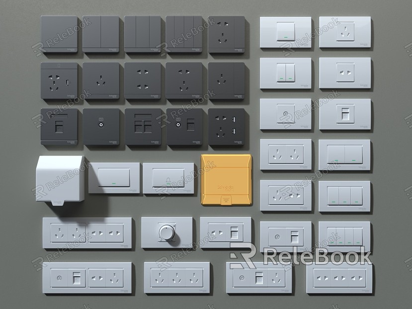 Modern Switch Switch Socket Panel model