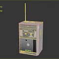 Sony Retro Portable Radio With Antenna Speaker Grille And Tuning Dials
