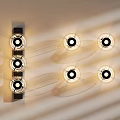 Contemporary Glass Globe Wall Lamps with Warm LED Light for Home Interiors
