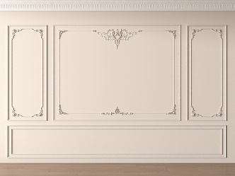 French plaster line plaster line sofa background 3d model