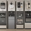 Embedded water dispenser coffee machine direct drinking machine line machine oven steamer integrated dishwasher 3d model