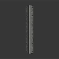Long Rectangular Concrete Construction Component With Holes And Base Protrusions
