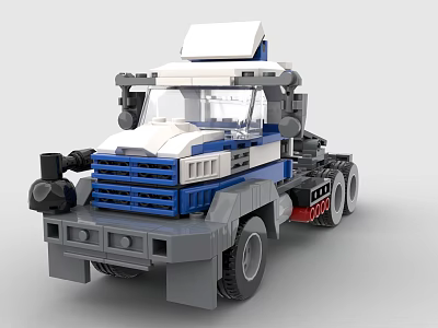 LEGO toy blocks truck head Optimus Prime 3d model
