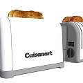 Two Cuisanart Toasters with Toasted Bread Slices as Modern Kitchen Appliances