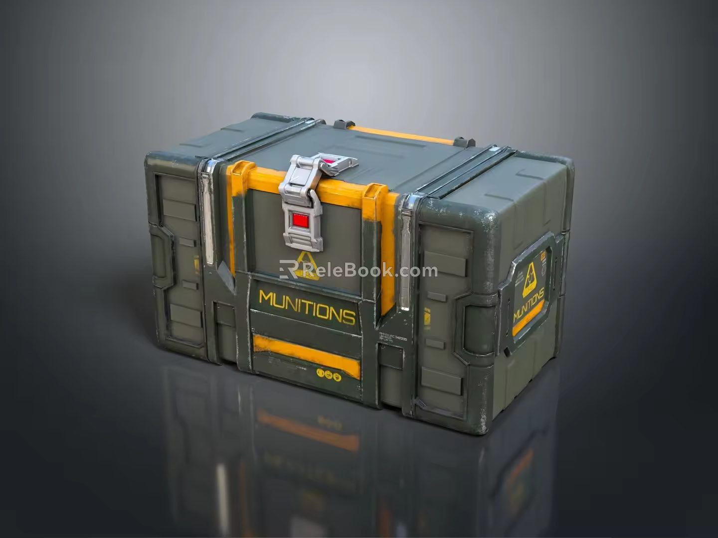 Science Fiction Box Science Fiction Box Military Box Password Box 3d model