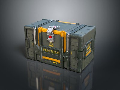 Science Fiction Box Science Fiction Box Military Box Password Box 3d model