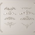 Jane European architectural components carved 3d model