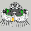 Intelligent robot competitive robot with internal structure 3d model