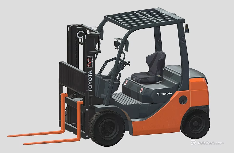 Toyota Industrial Forklift Truck For Material Handling 3d model 