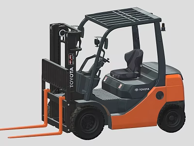 Toyota Industrial Forklift Truck For Material Handling 3d model