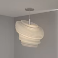 Unique Shaped Modern Pendant Light With Creative Wavy Layered Design For Interior Decoration 3d model