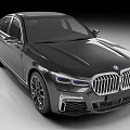Black BMW Luxury Sedan With Sleek Design And Shiny Body