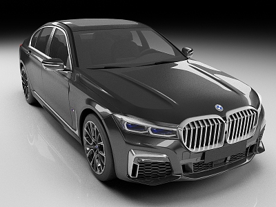 BMW 7 Series m short axle sedan car luxury car 3d model