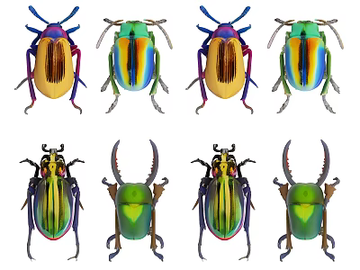 beetle pest animal yang color arm golden tortoise chafer beetle rhinoceros horn golden tortoise especially rhinoceros golden tortoise beetle 3d model