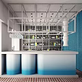 Modern Bar Wine Cellar 3d model