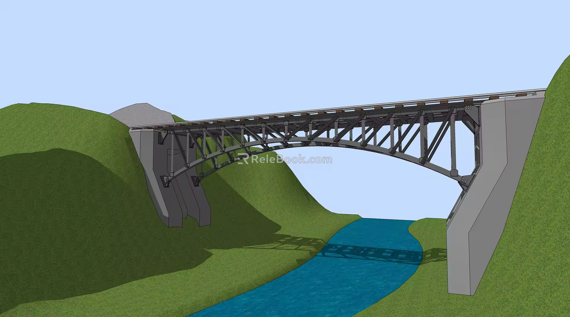 The Modern Bridge 3d model
