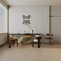 Modern table combination 3d model