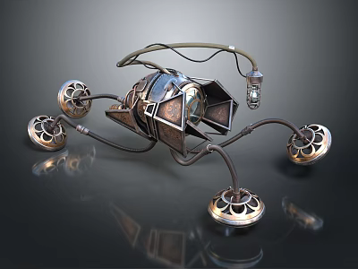 Advanced Naval Warship Showcasing Complex Metal Structure And Component Details 3d model