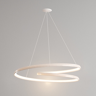 Line Lamp Ring Chandelier Simple Chandelier Art Chandelier 3d model