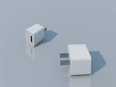 Modern White Flush Door With Smooth Surface For Interior Home Design 3d model