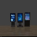 Public Standing Digital Information Kiosks With Interactive Screens And Interfaces