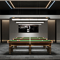 Modern Billiard Room 3d model