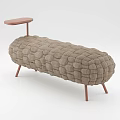 Nordic sofa stool sofa 3d model
