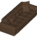 Middle-style multiplayer sofa 3d model