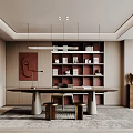 Modern study 3d model