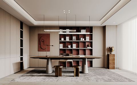 Modern study 3d model