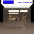 Industrial Style Bubble Tea Shop Interior With Hanging Lights Menu Board Concrete Counter And Shelves