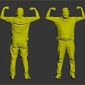 Modern Man Fitness Male Role 3d model