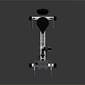 Modern White And Black Exercise Bike Sports Equipment With Stable Structure For Home Fitness Training