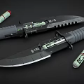 Cyberpunk Knife 3d model