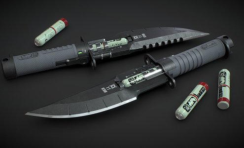 Cyberpunk Knife 3d model