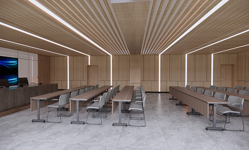 Modern Conference Room 3d model