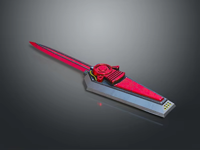 Wide Sword Officer Sword Long Sword Sheath Sword Samurai Sword Samurai Sword Accessories Soldier Sword 3d model