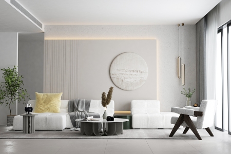 Nordic Living Room Home 3d model